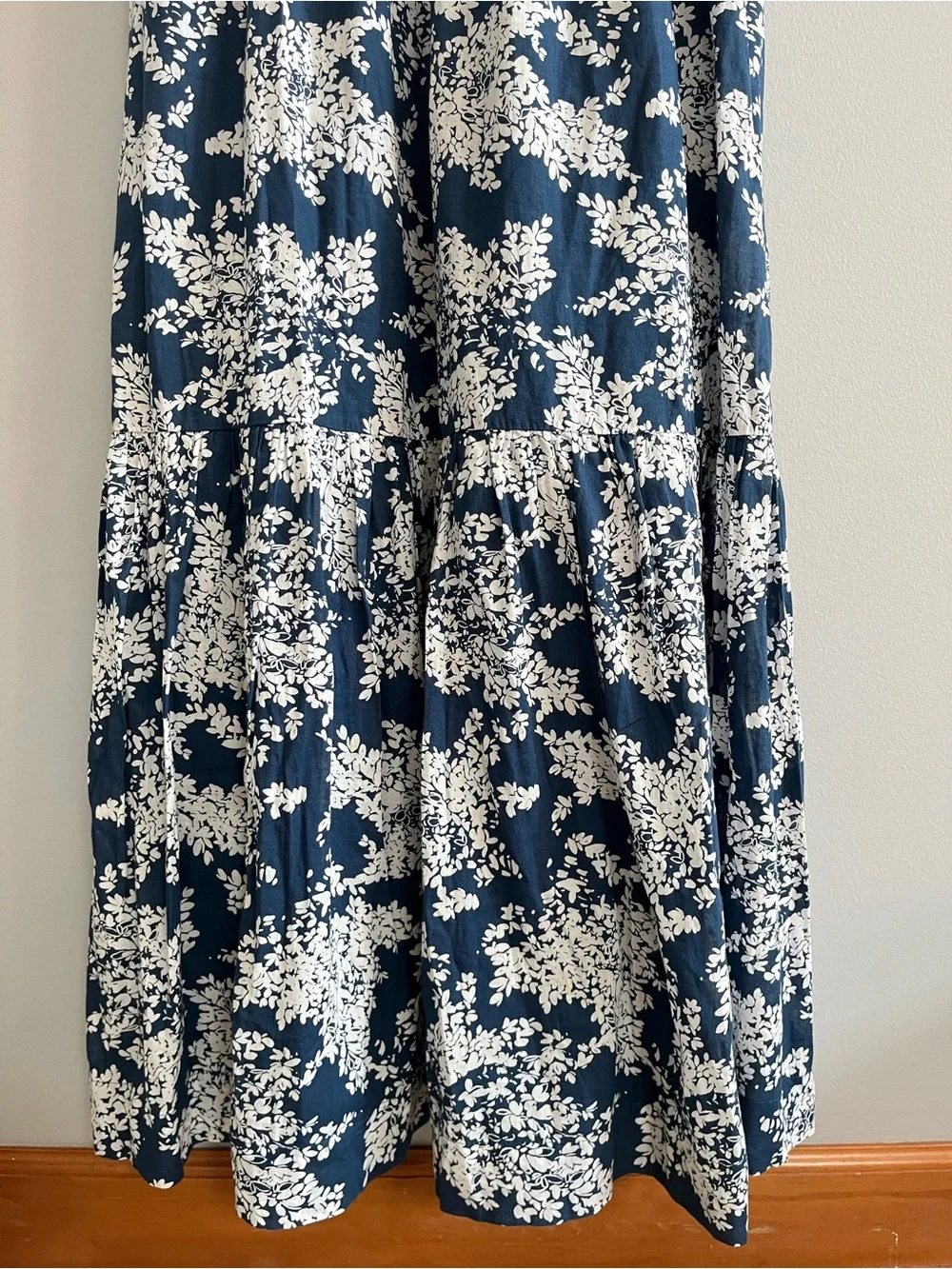 Abercrombie & Fitch Floral Tiered Maxi Dress Size Small Lined Cotton Cottagecore